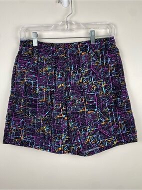 NWT Alpine Design Men's 5" Nylon Pull On Shorts Aztec Geometric Pattern Small